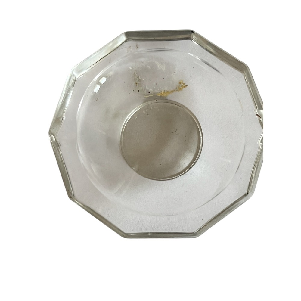Val St Lambert Belgium Miniature Ashtray Trinket Glass missing label